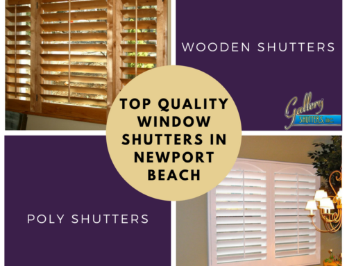 Top-Notch Poly and Wooden Shutters in Newport Beach, California