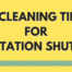 cleaning plantation shutters