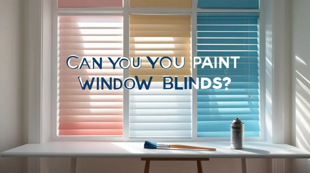 can you paint window blinds