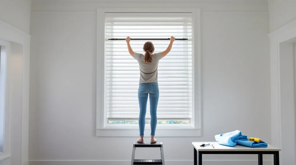 how to remove blinds from window