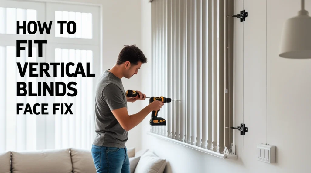 How to Fit Vertical Blinds Face Fix