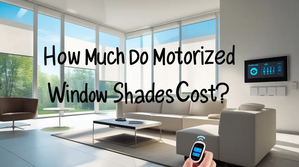 how much do motorized window shades cost