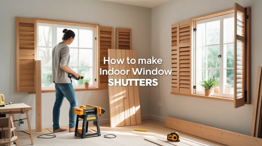 how to make indoor window shutters