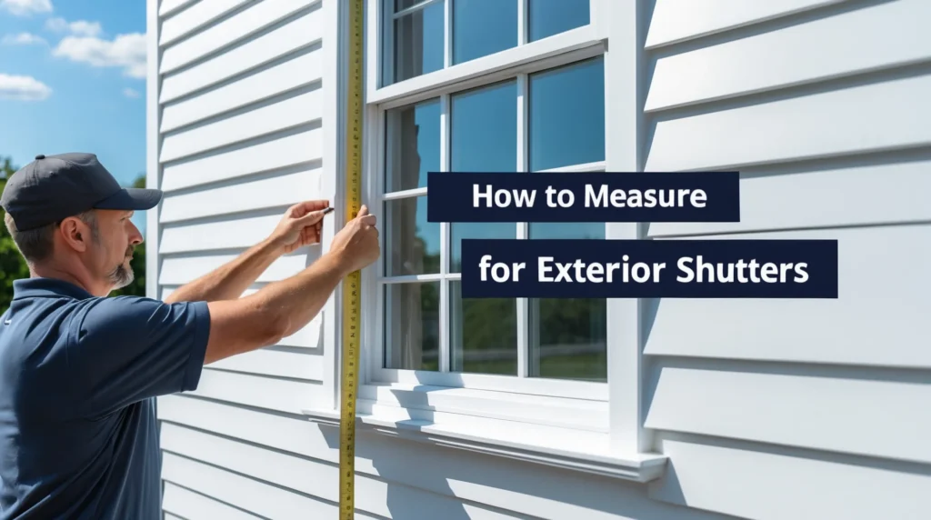How to Measure for Exterior Shutters