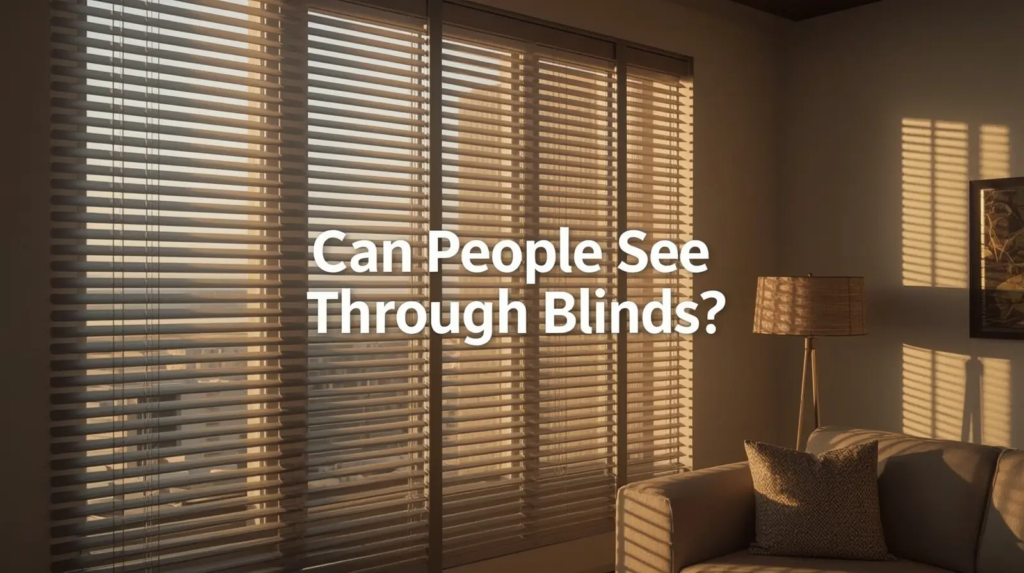 Can people see through blinds