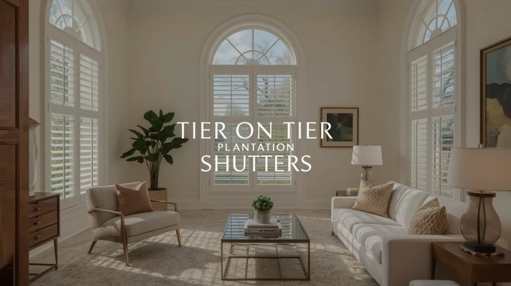 Tier on Tier Plantation Shutters