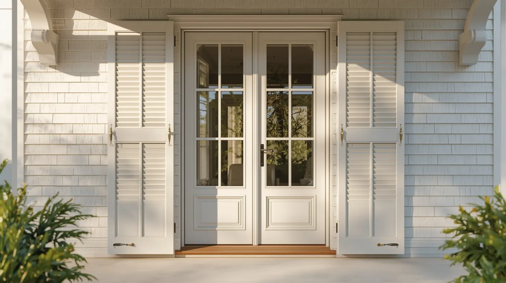exterior french door shutters